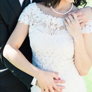 Size 0 Tadashi Shoji lace overlay dress